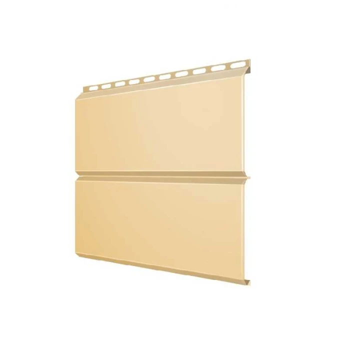 Металлический сайдинг Grand Line ЭкоБрус 0.45 мм PE с пленкой RAL 1014 слоновая кость