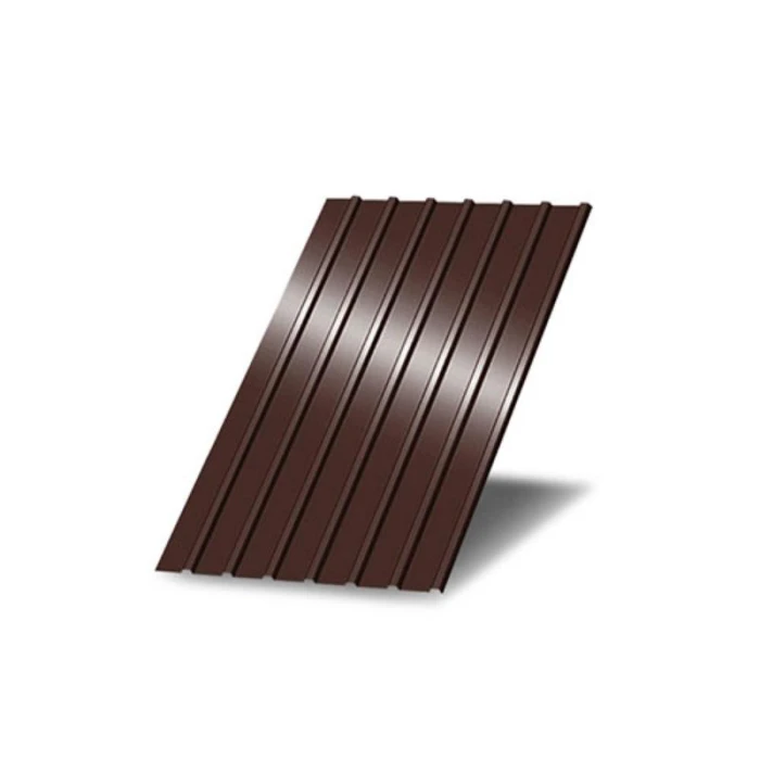 Профнастил C18 700х0.65 Окрашенный RAL 8017